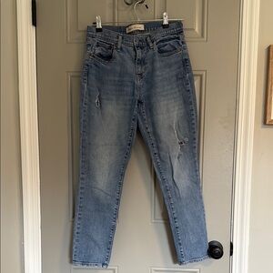 Gap Straight Leg Girlfriend High-Waisted Jeans